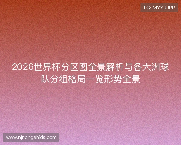 2026世界杯分区图全景解析与各大洲球队分组格局一览形势全景